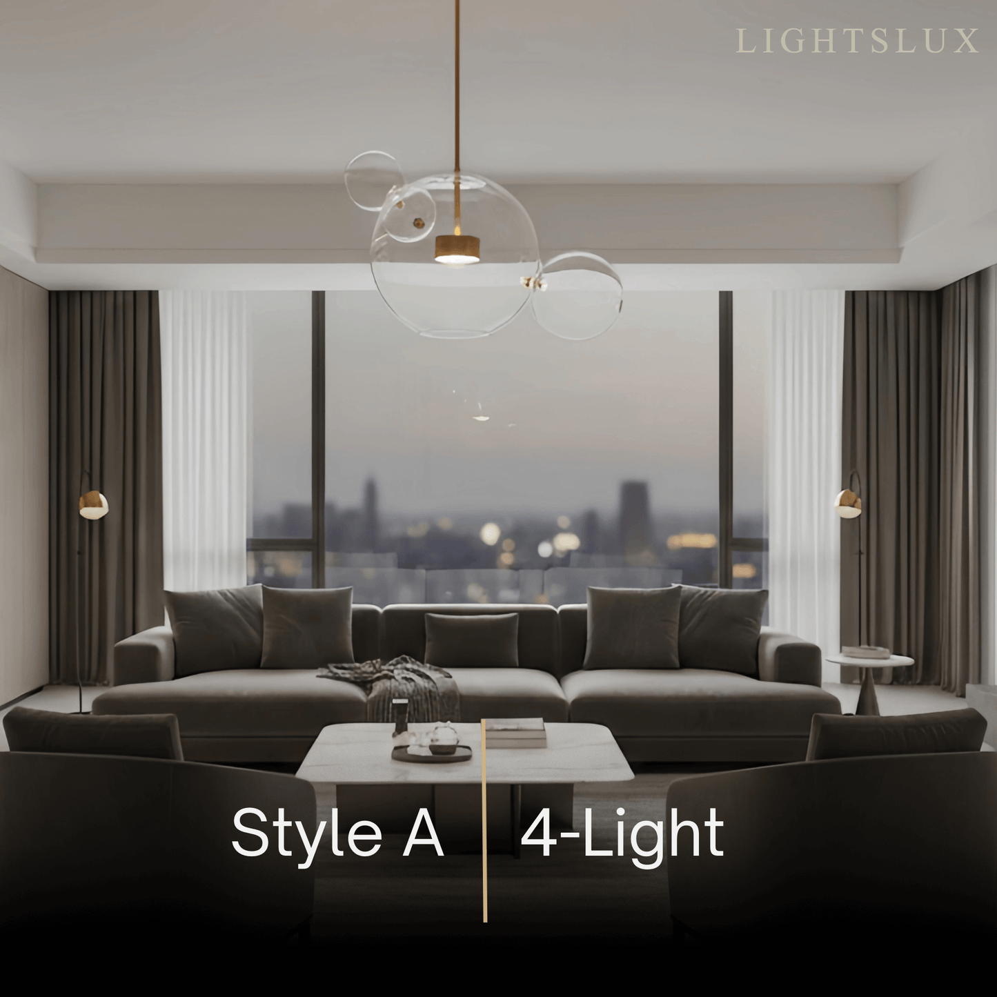 Modern Bubble Glass Pendant Light