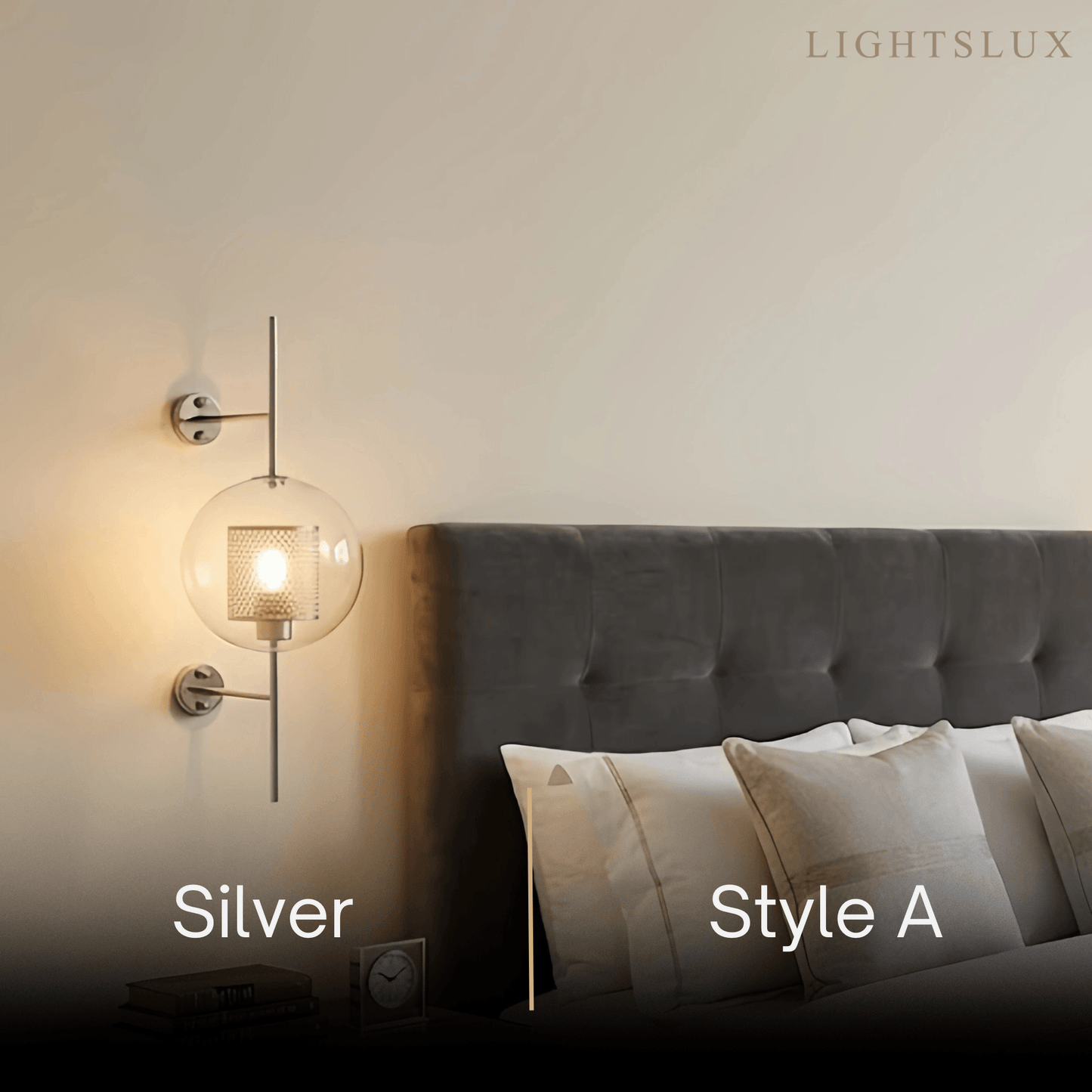 Vetro Royal Glass/Copper Wall Lamp