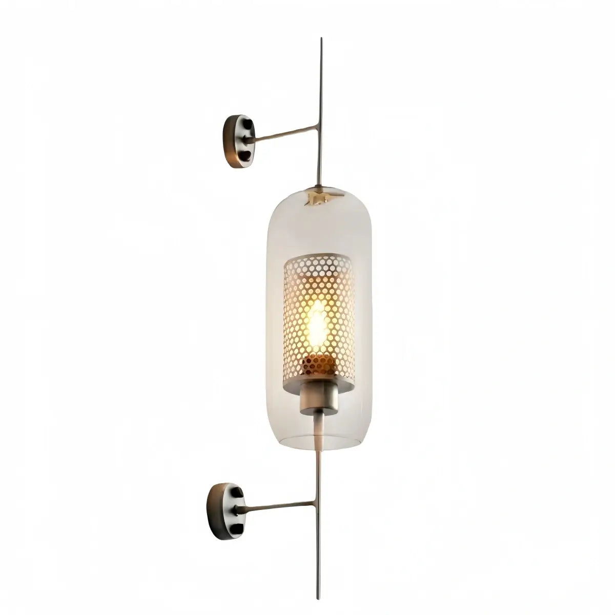 Vetro Royal Glass/Copper Wall Lamp
