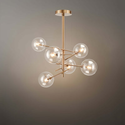 Chandelier – Luxury Black/Gold Metal for Dining Room