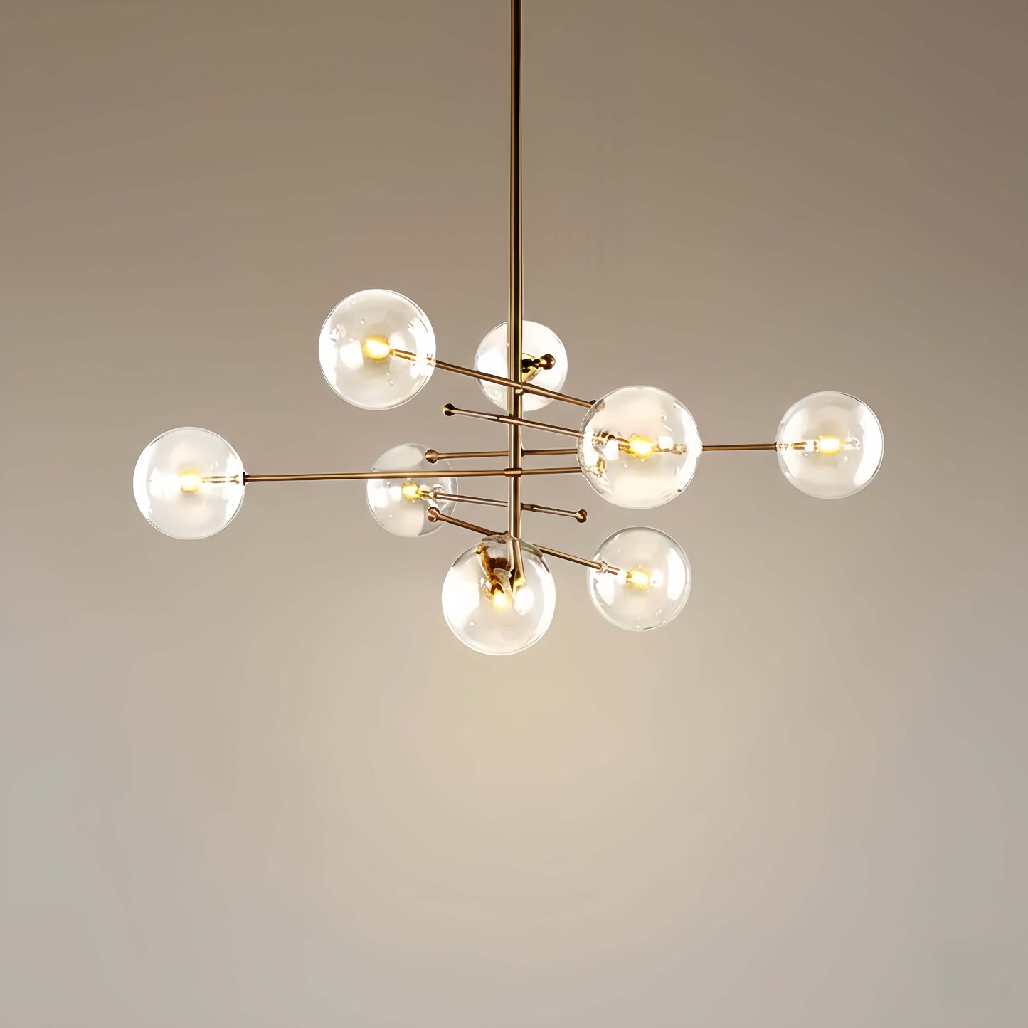 Chandelier – Luxury Black/Gold Metal for Dining Room