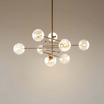 Chandelier – Luxury Black/Gold Metal for Dining Room