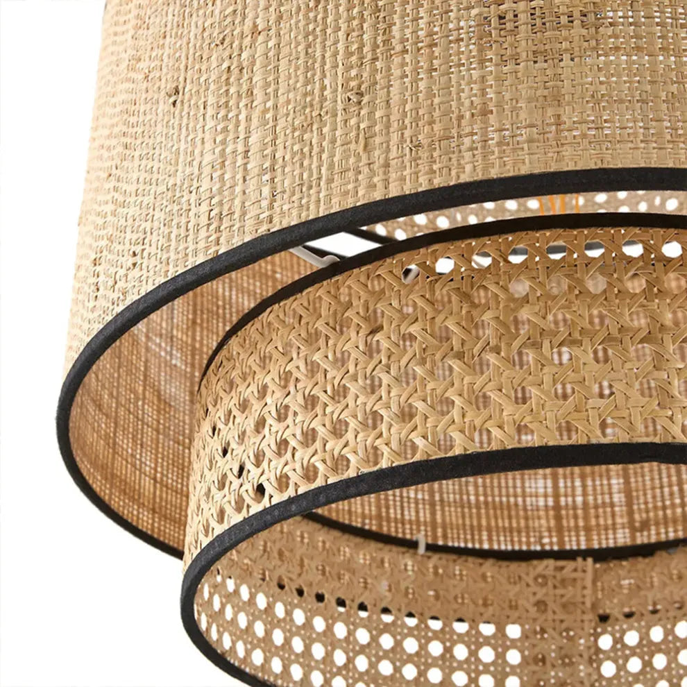 Bamburo Farmhouse Pendant Light — Tri-Layer