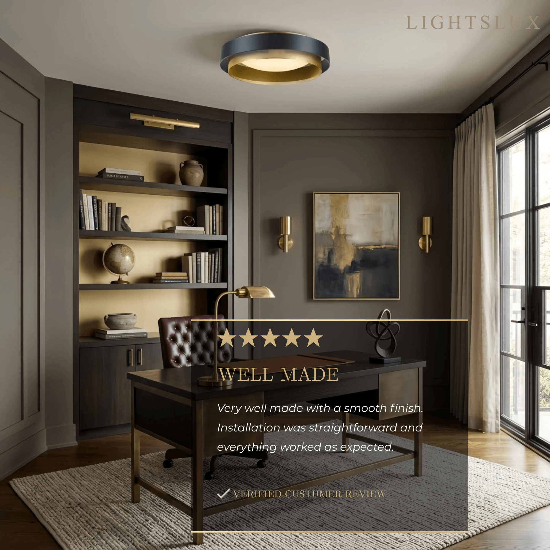Excelis Modern Ring Ceiling Light