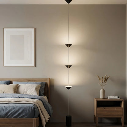 Arcato Minimalist 3-Light Pendant Lamp -- Iron & Marble with Adjustable Height in Black/Gold for Living Room Bedroom