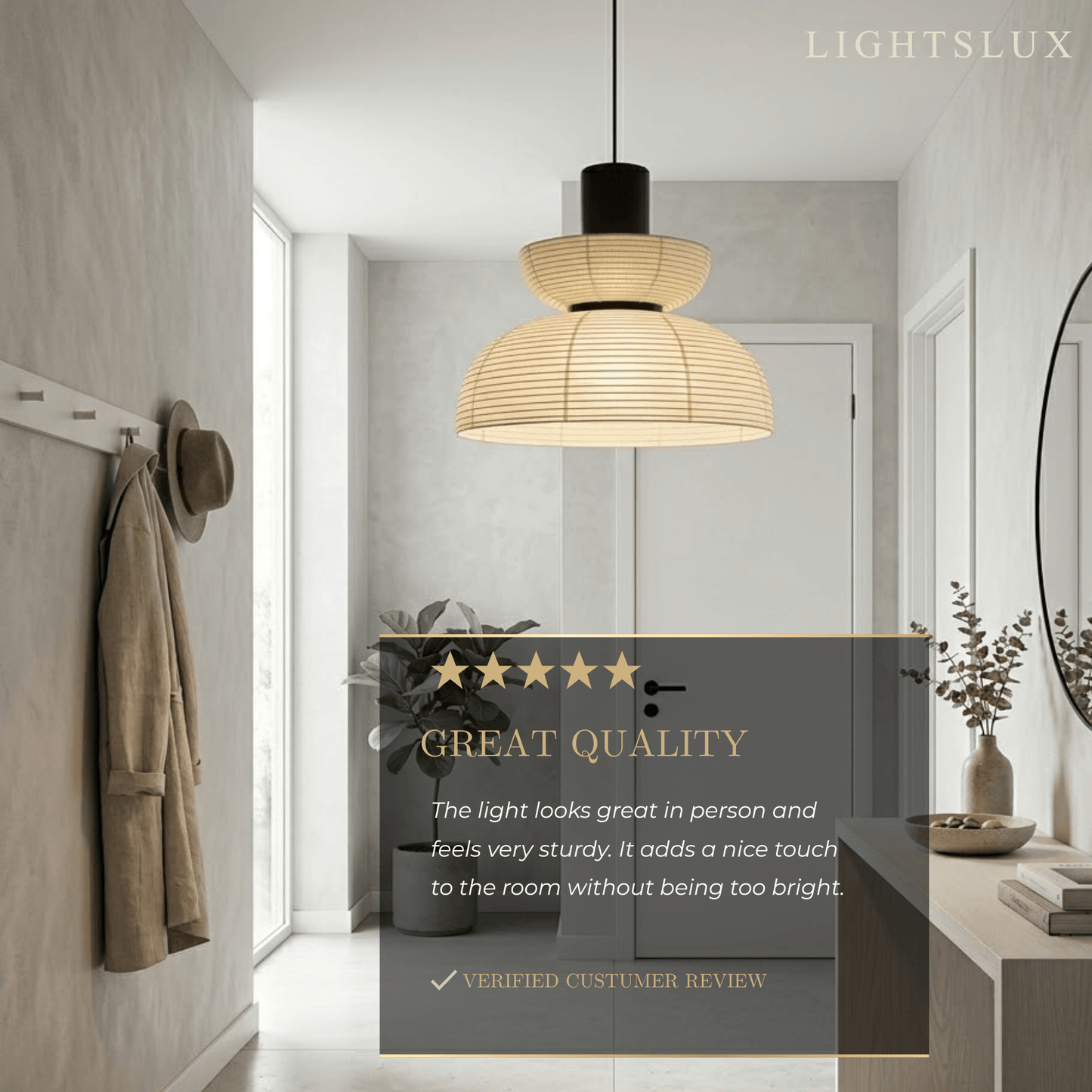 Zenno Retro Fabric Pendant Light 