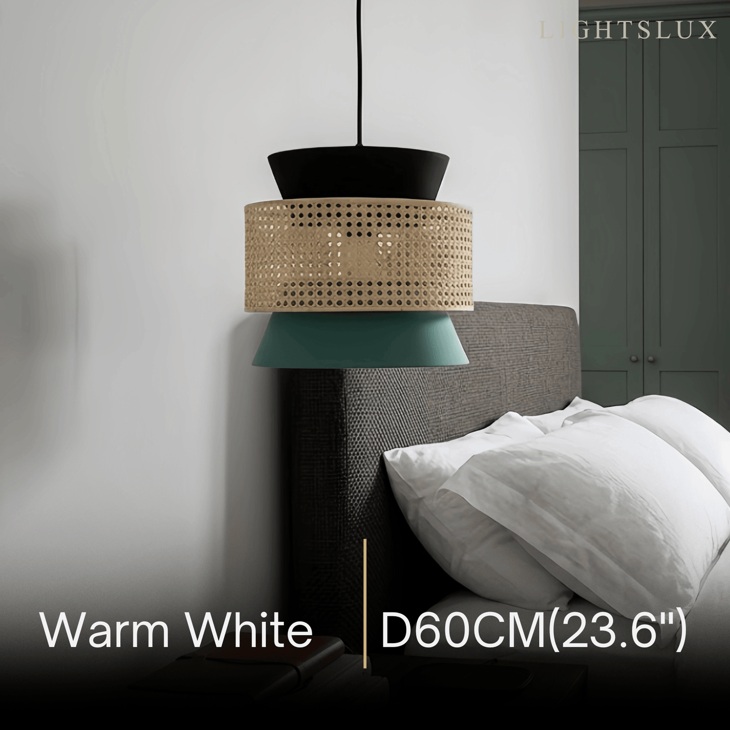 Hooded Pendant Light — Black Metal for Dining Room