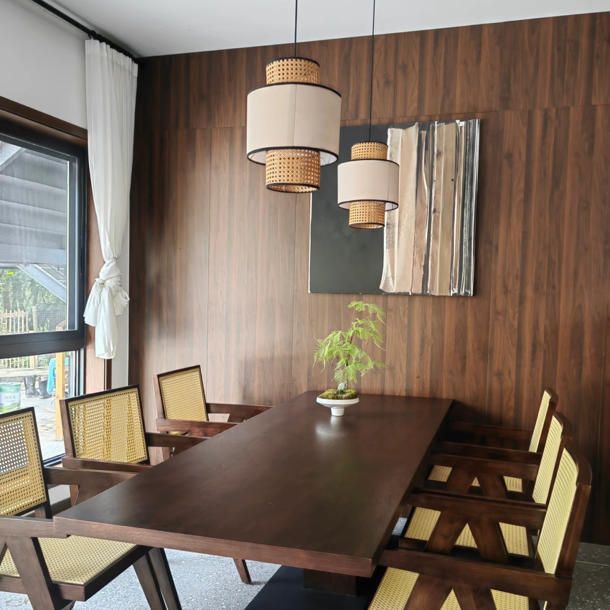 Farmhouse  Pendant Light - Fabric