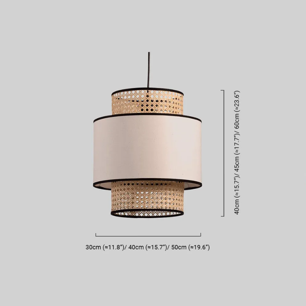 Farmhouse  Pendant Light - Fabric