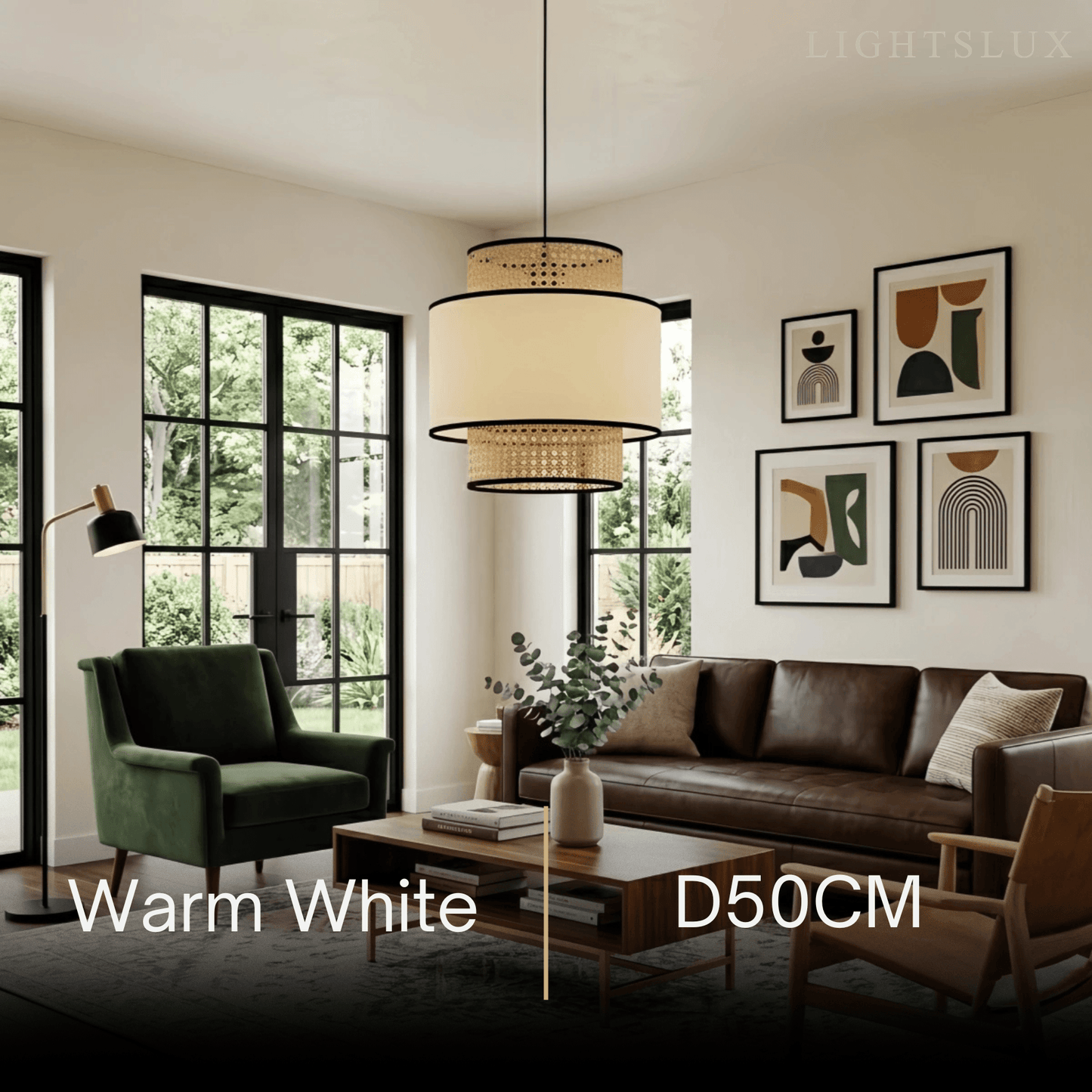 Farmhouse  Pendant Light - Fabric