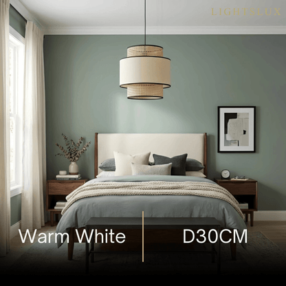 Farmhouse  Pendant Light - Fabric