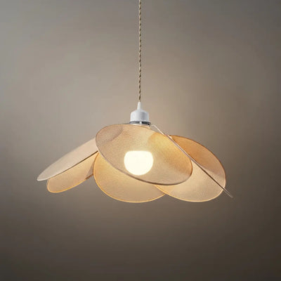 Zenno Farmhouse Metal & Fabric Pendant Light
