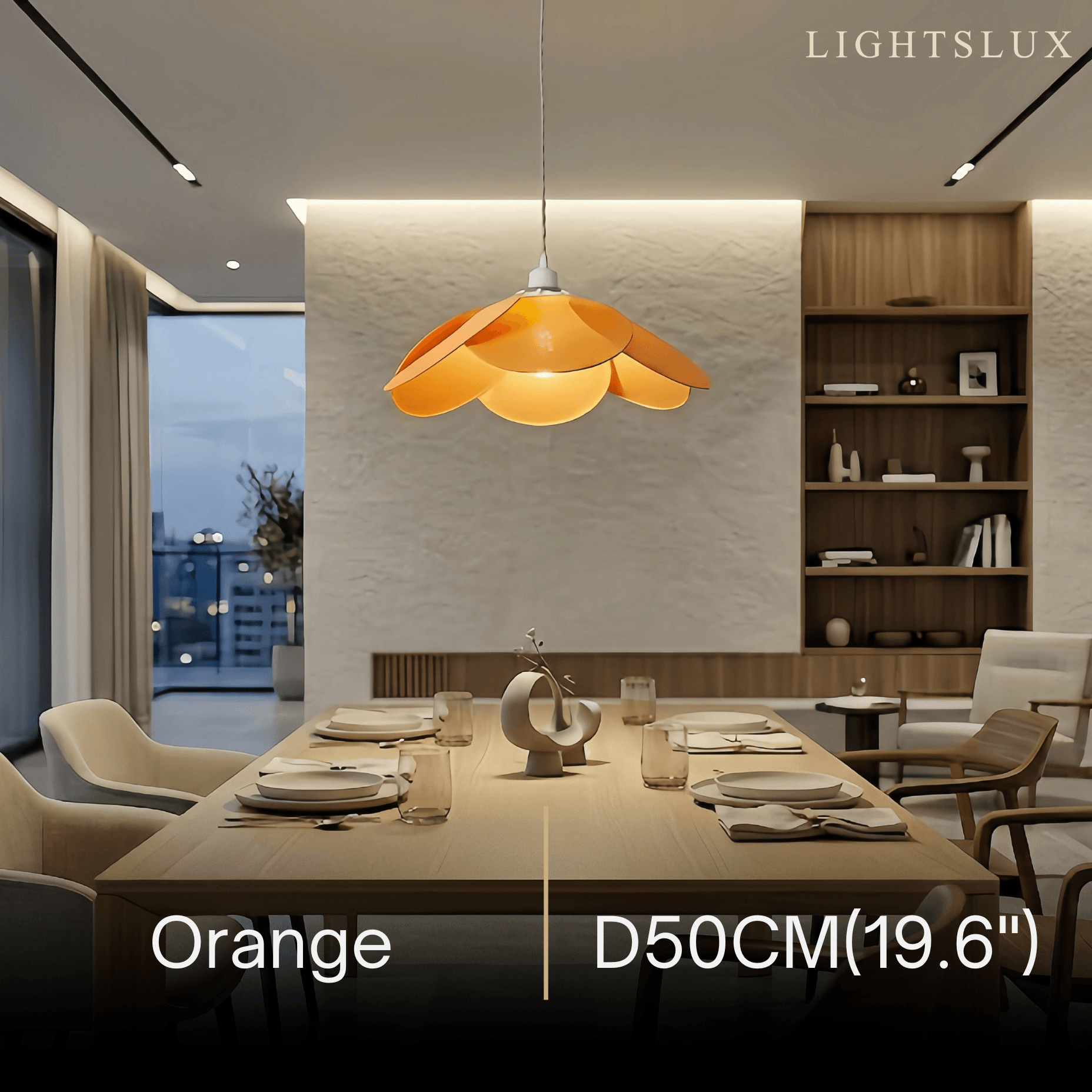Zenno Farmhouse Metal & Fabric Pendant Light