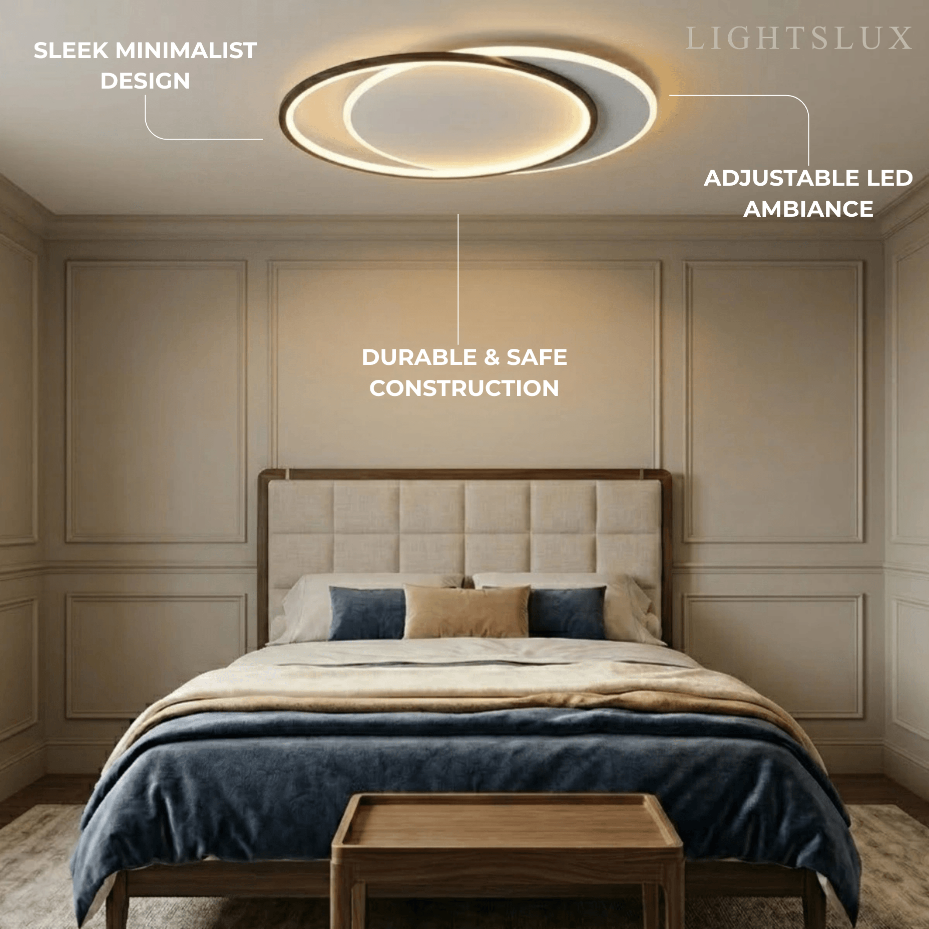 Ceiling Light – Metal & Acrylic Geometric Design