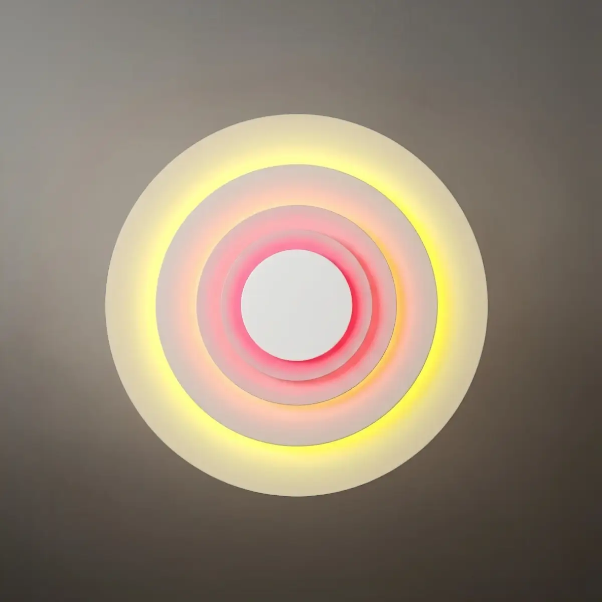 Morandia Morandi Metal Wall Lamp - Blue/Pink/Yellow Round Design for Living Room