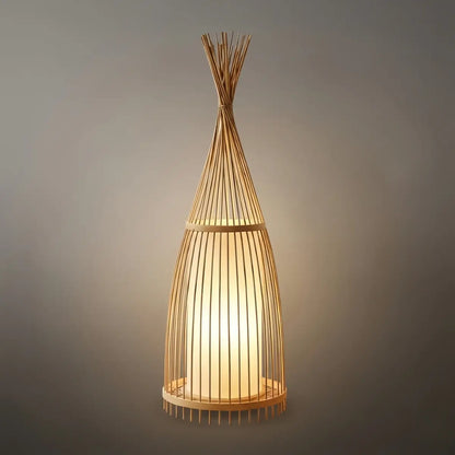 Zenno Designer Bamboo Floor Lamp