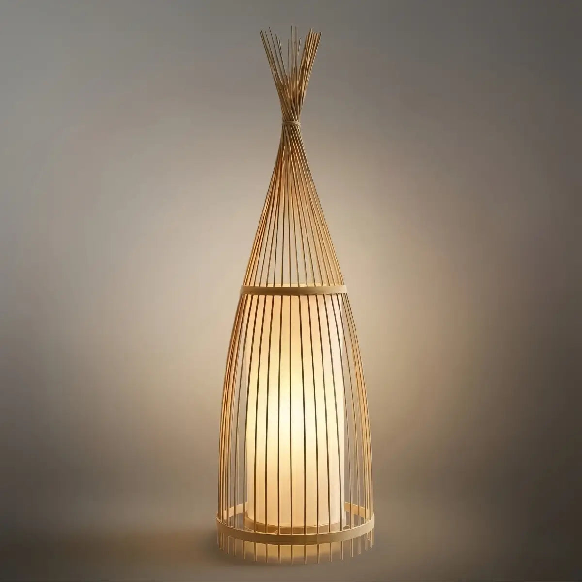 Zenno Designer Bamboo Floor Lamp