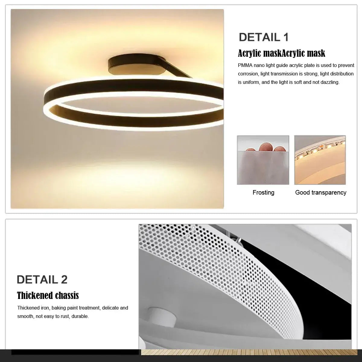 Modern Circular Flush Mount Ceiling Light 