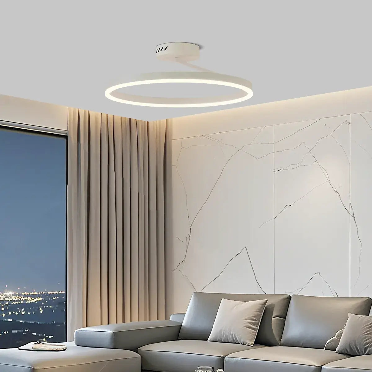 Modern Circular Flush Mount Ceiling Light 