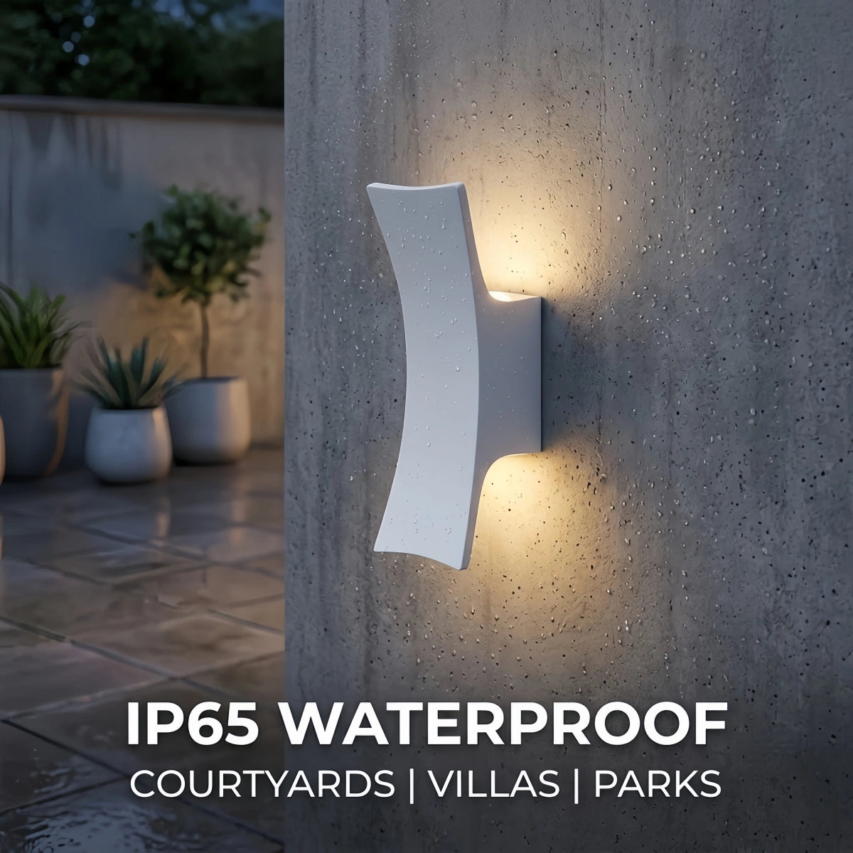 Minimalist Wall Lamp--Aluminum Glass for Swimming Pool
