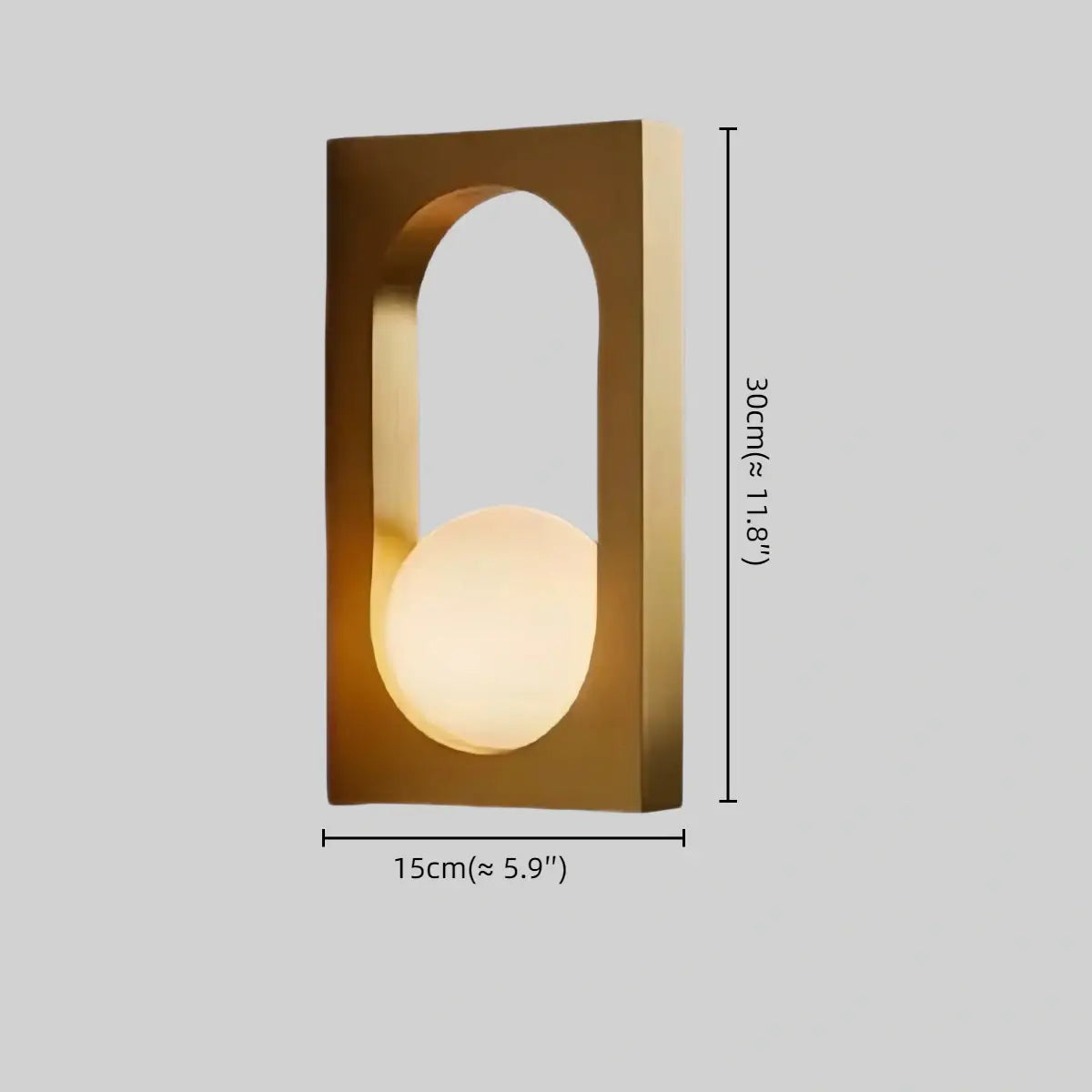 Arcato Modern Outdoor Wall Lamp -- Stainless Steel & PC Gold for Patio Size