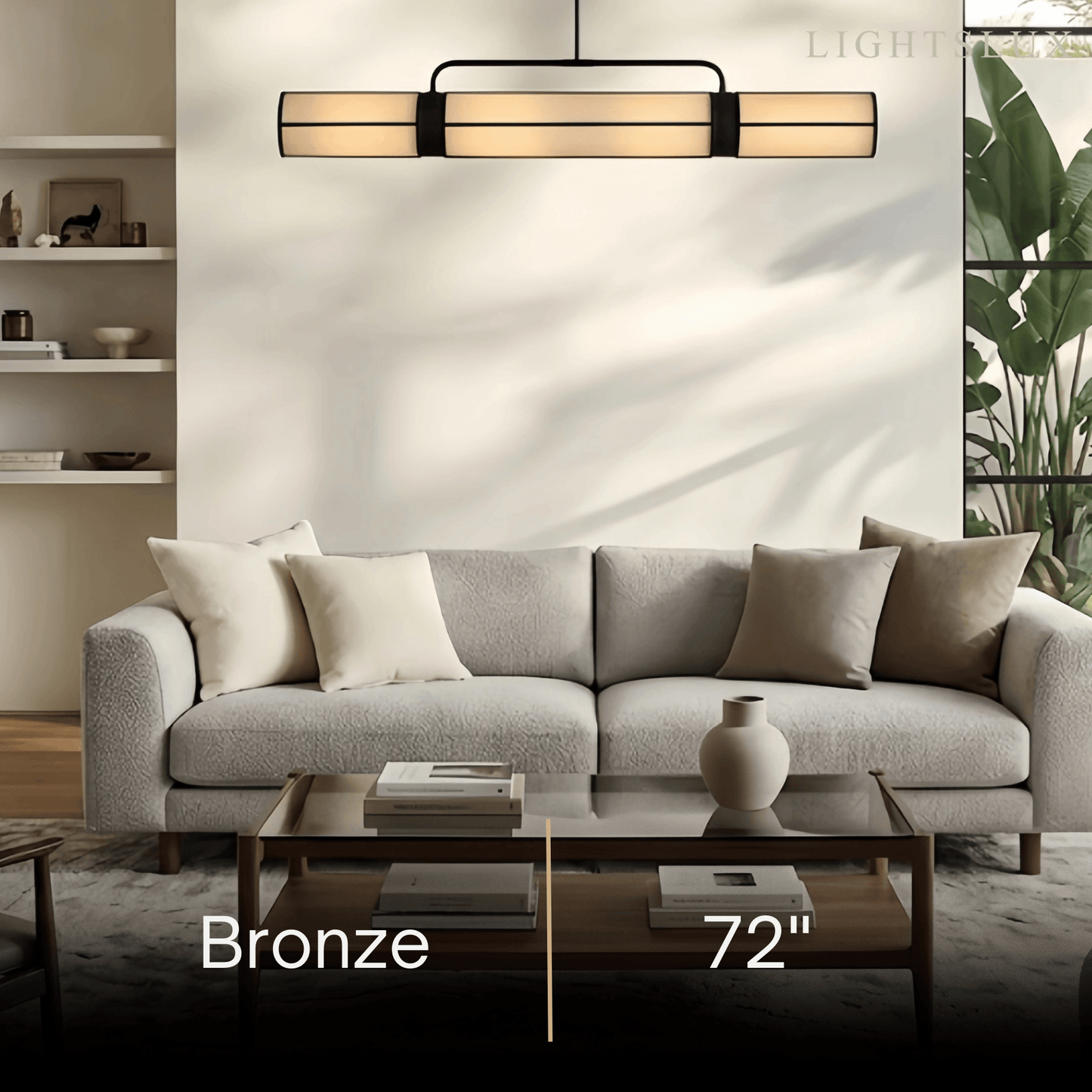 Modern Industrial Linear Pendant Light 