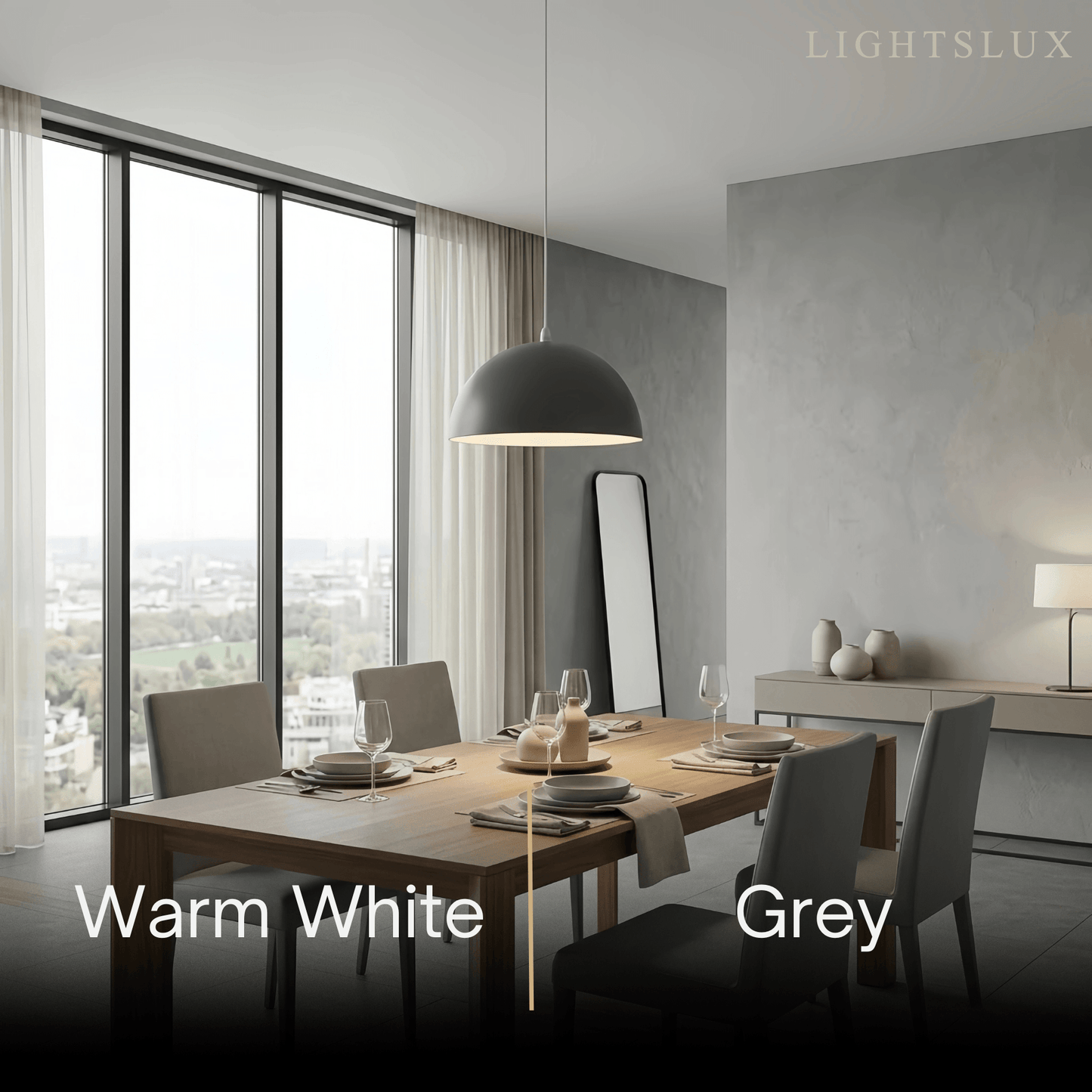 Morandia Minimalist Pendant Light -- Aluminum 