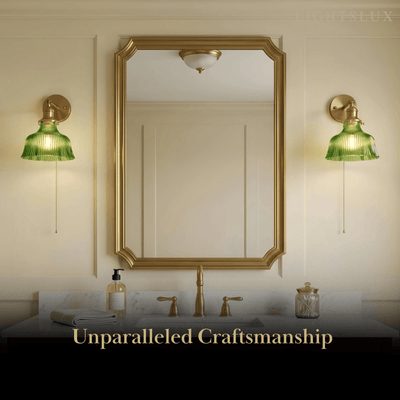 Vetro Vintage Brass Wall Lamp