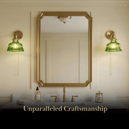 Vetro Vintage Brass Wall Lamp