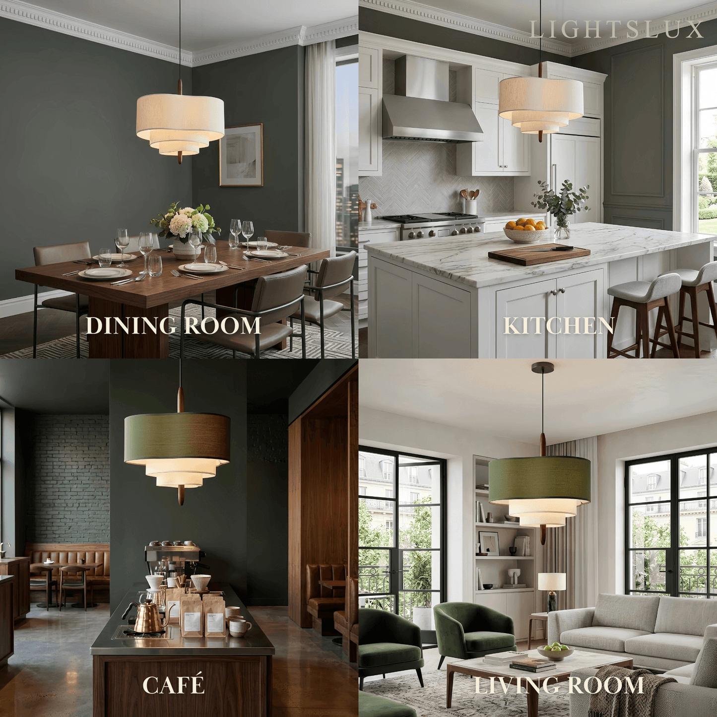 Modern Fabric Pendant Light 