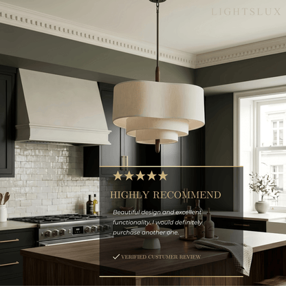 Modern Fabric Pendant Light 