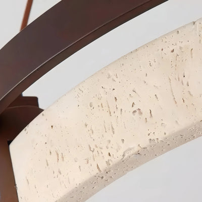 Modern Travertine Pendant Light