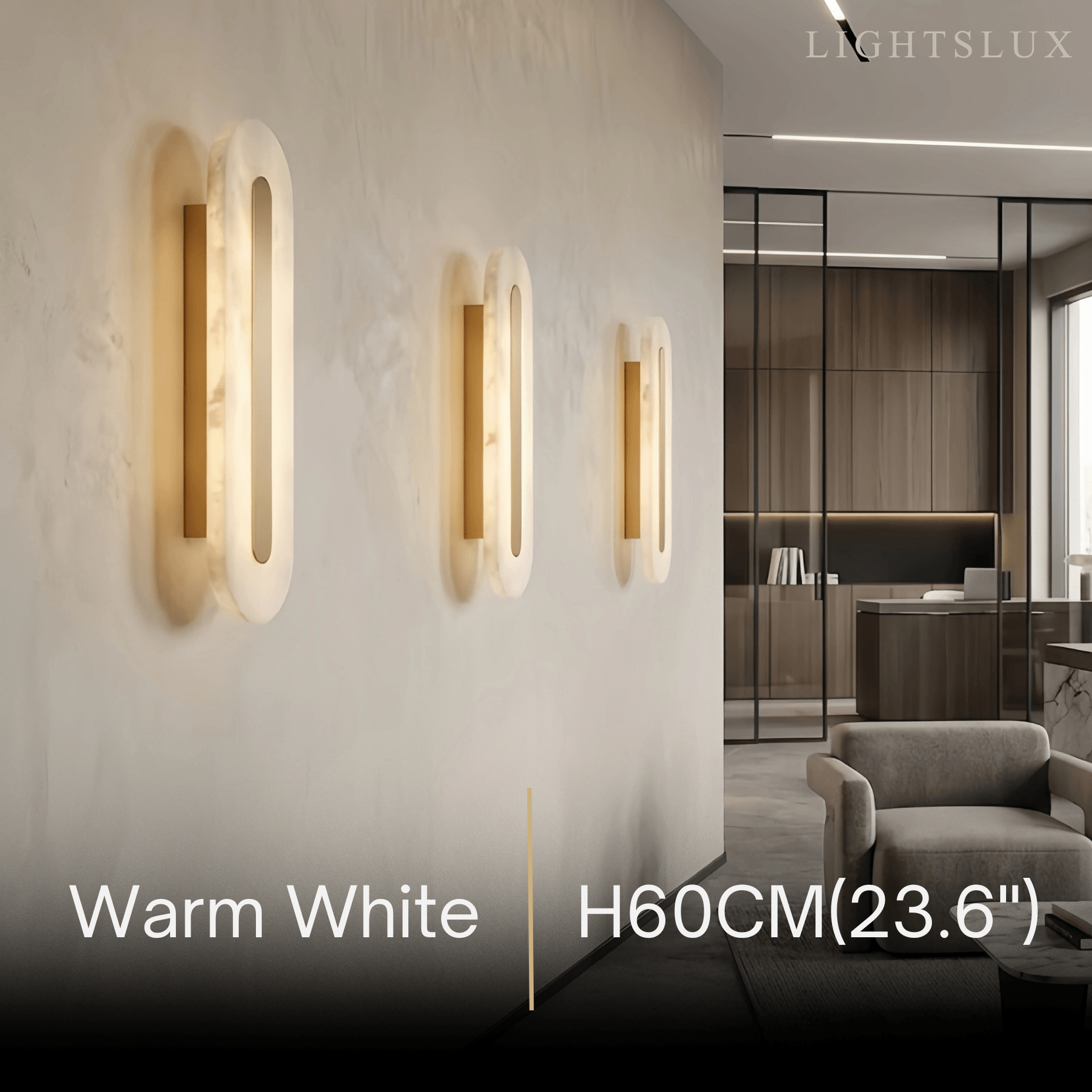Alba Modern Alabaster Wall Light 