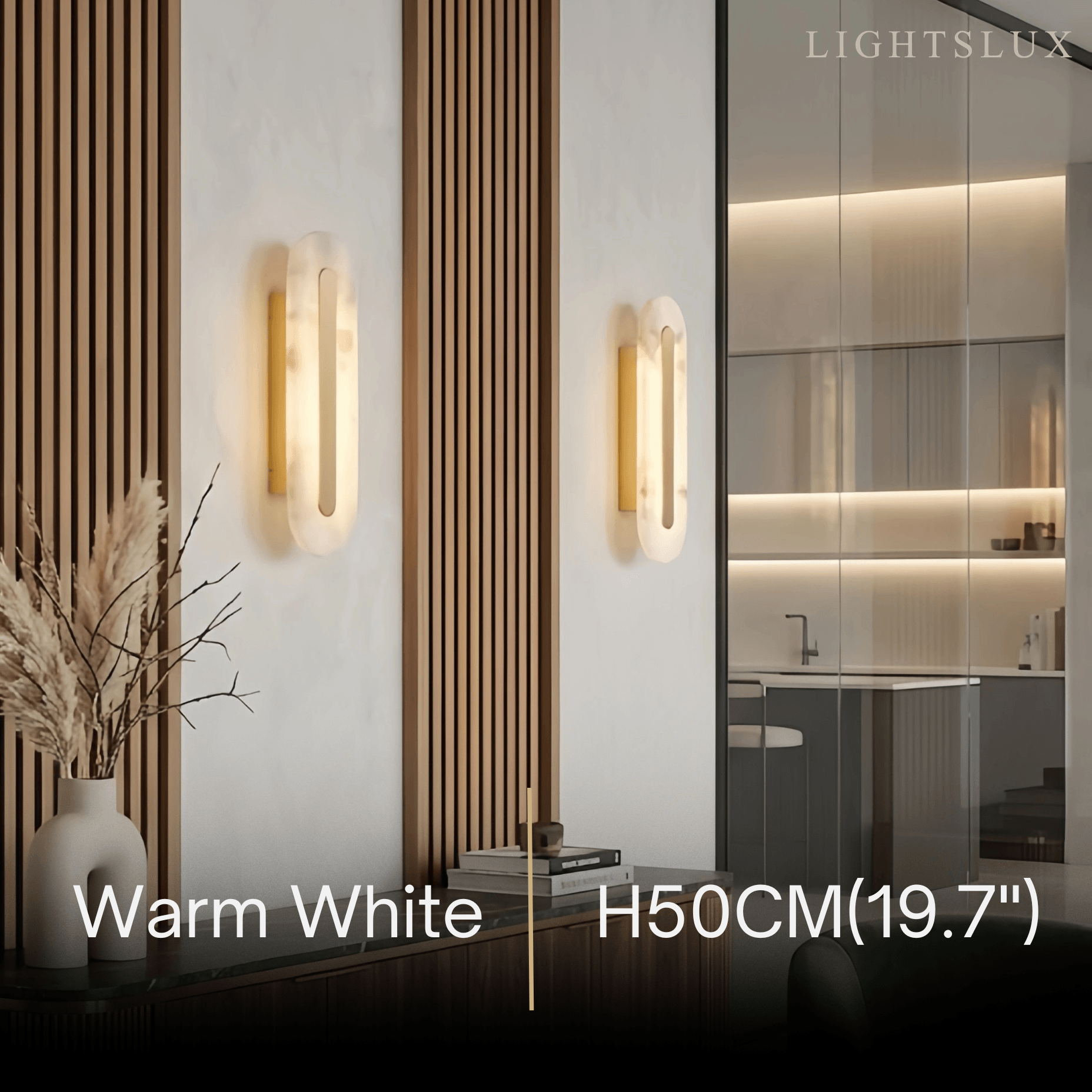Alba Modern Alabaster Wall Light 