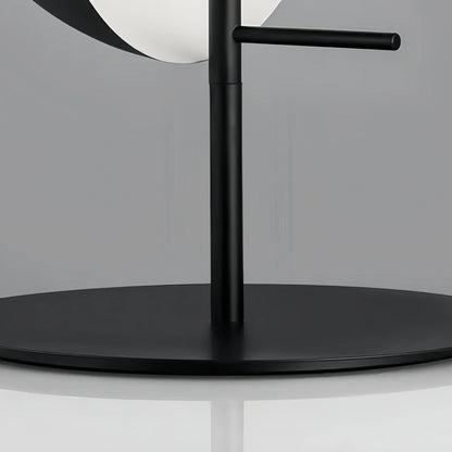 Modern Table Lamp – Iron & Glass Intersecting Hemisphere 