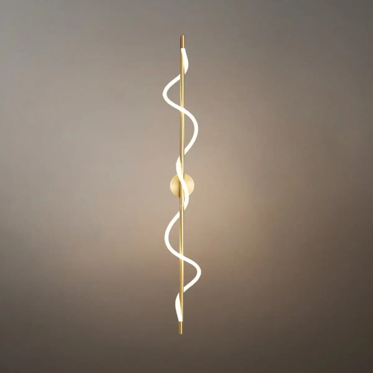 Minimalist Wall Lamp — Rope & Brass with Dimmable Function for Bedroom Living Room
