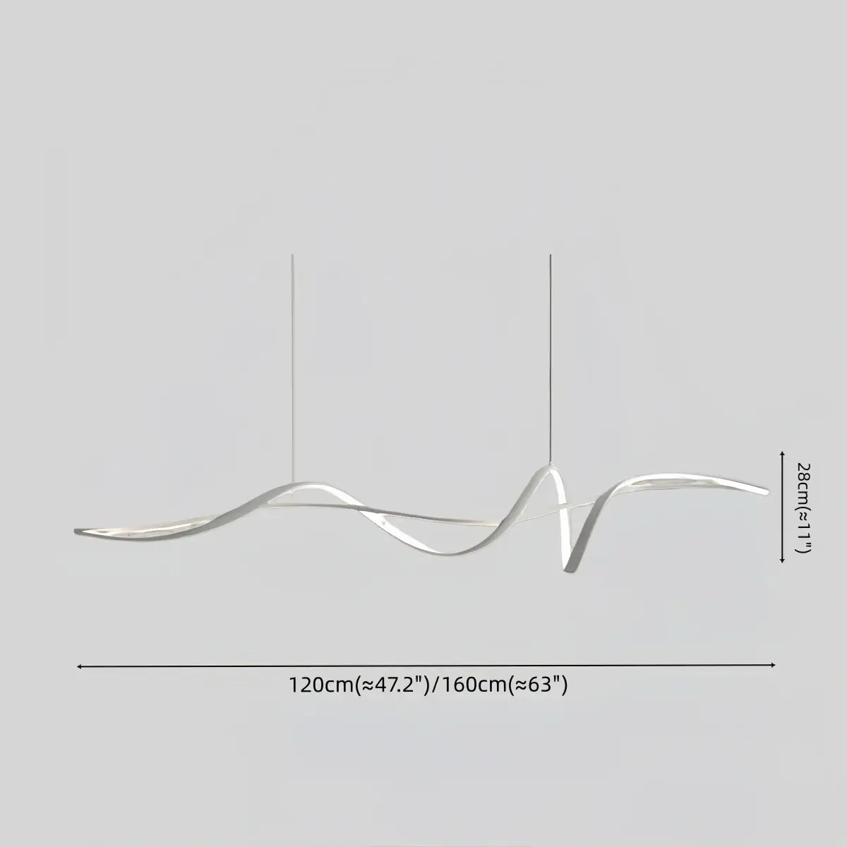 Modern LED Wave Pendant Light