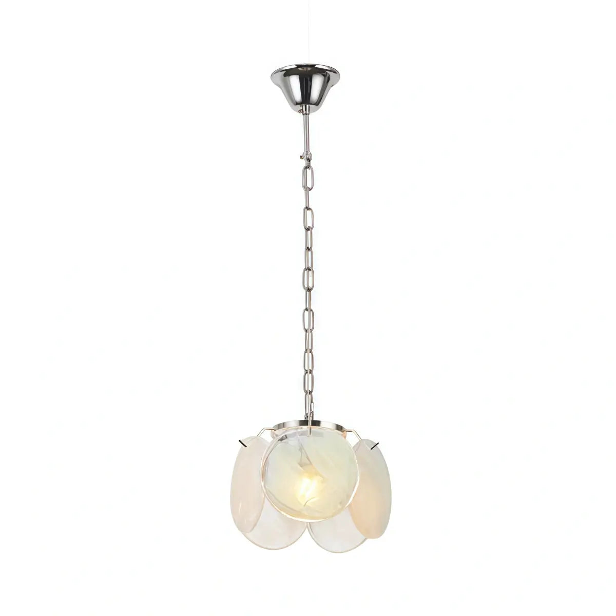 Modern Pendant Light — Hand-Dyed Glass & Metal with Multi-Color