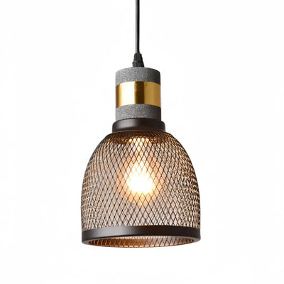 Ferron Industrial Cement Pendant Light – Six Sizes & Adjustable Cable for Kitchen Island/Dining Room/Bedroom