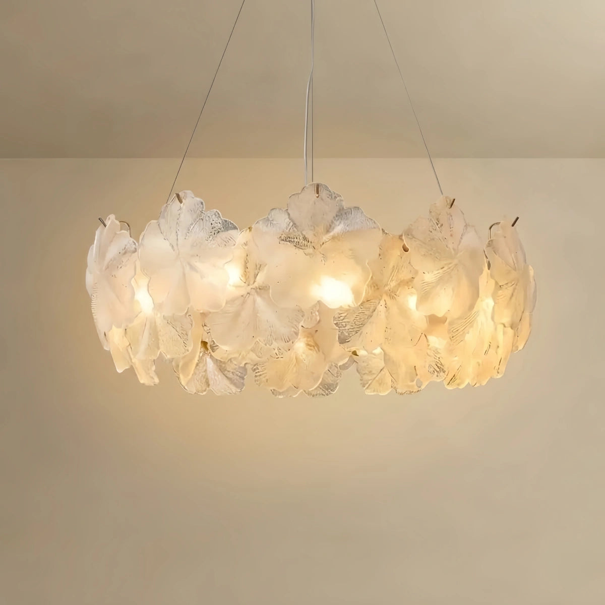 Excelis Modern Chandelier – Metal & Glass Gold for Living Room/Bedroom