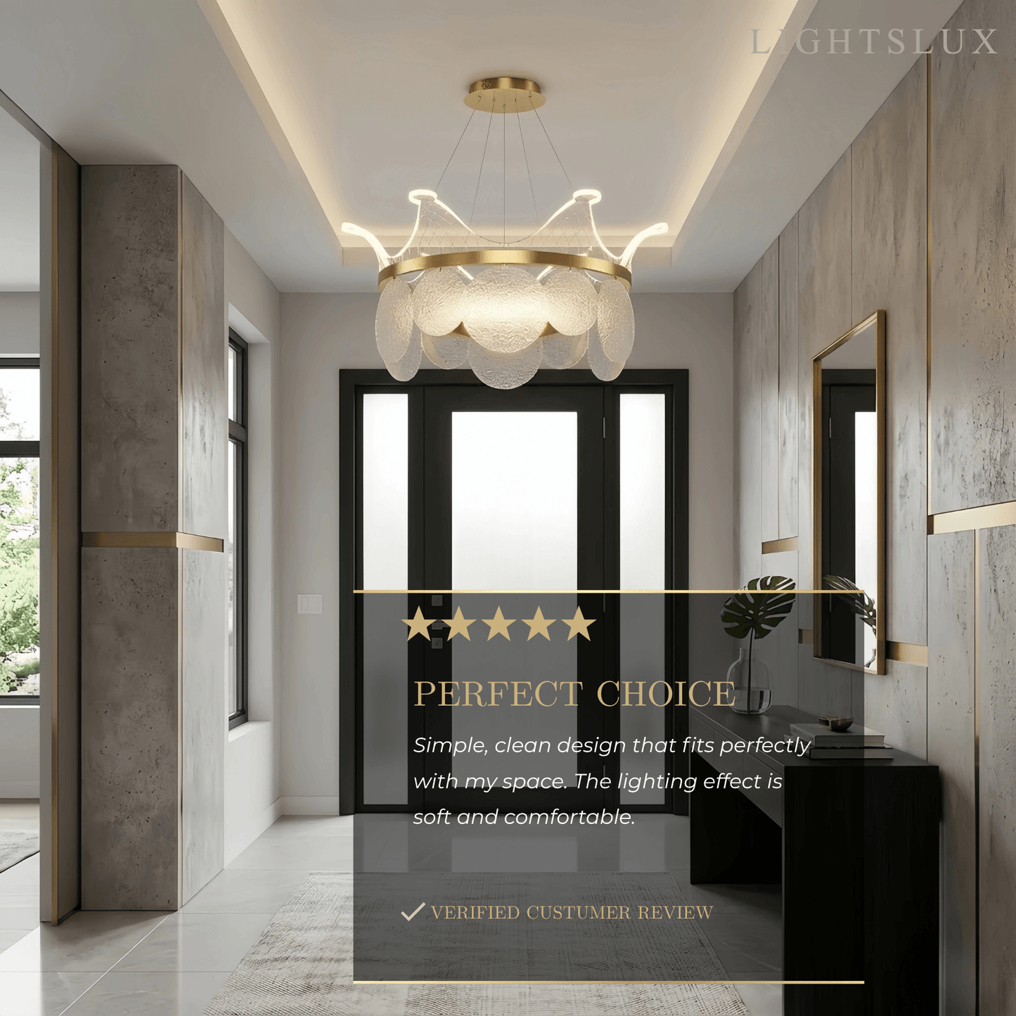 Modern Gold  Chandelier 