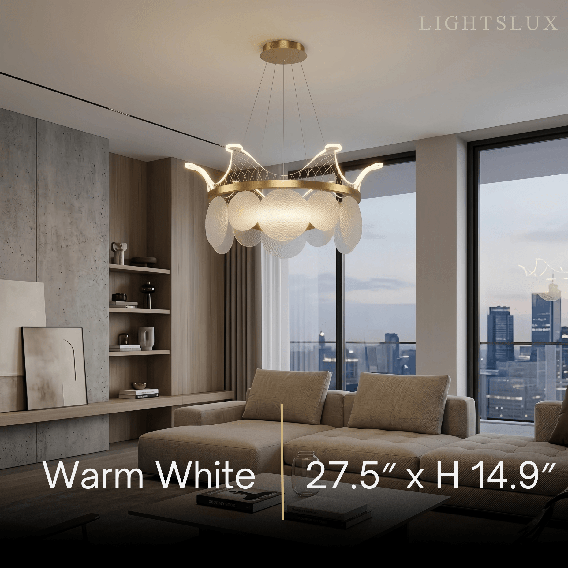 Modern Gold  Chandelier 