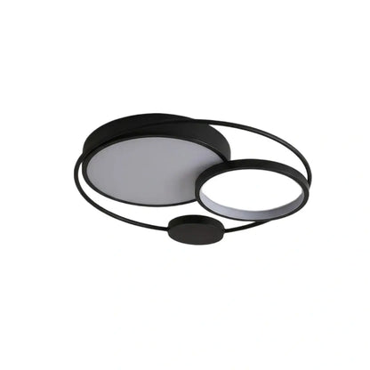 Modern Flush Mount Ceiling Light -- Acrylic Black-White Mix