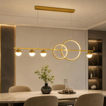 Strata Minimalist Travertine Pendant Light - Yellow Stone for Kitchen Island, Dining Room and Bedroom