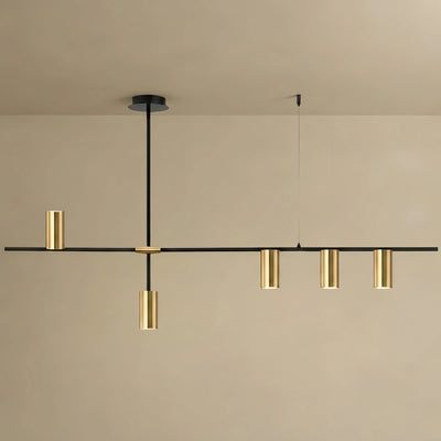 Arcato Contemporary Ceiling Light — Metal & Acrylic with Gold or Black
