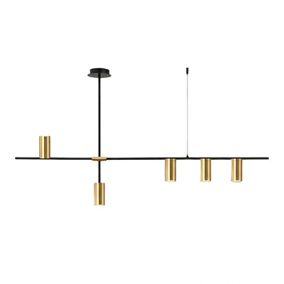Contemporary Ceiling Light — Metal & Acrylic with Gold or Black