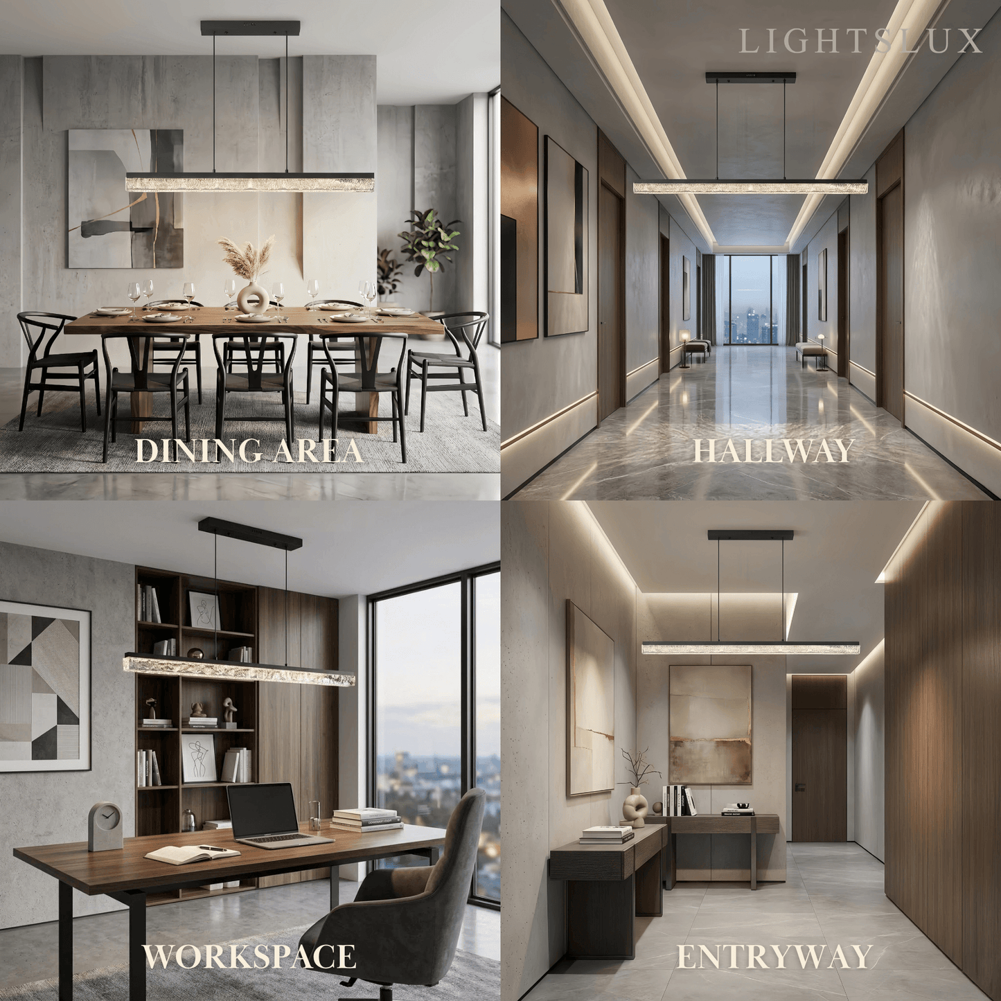 Vivara Minimalist Linear Pendant Light 