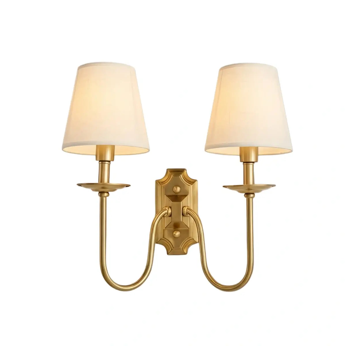 Excelis  Lunara Classic Brass Wall Lamp 