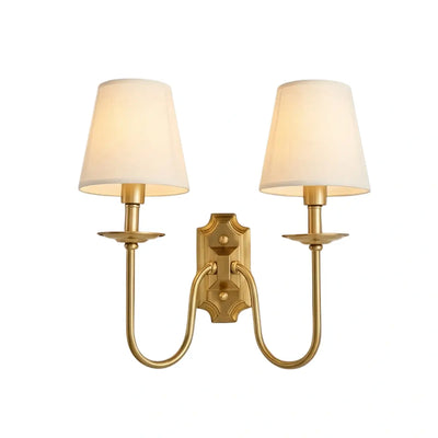 Excelis  Lunara Classic Brass Wall Lamp 