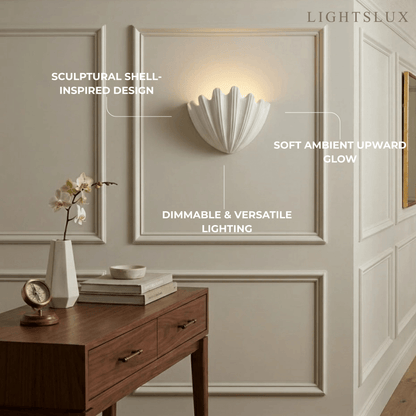 Modern Wall Lamp — Plaster White